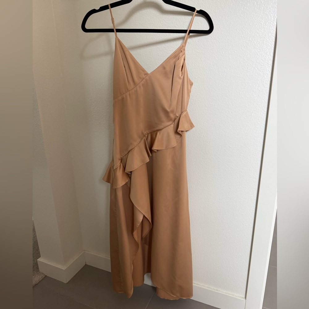 Song of style midi satin dress (size xs)
